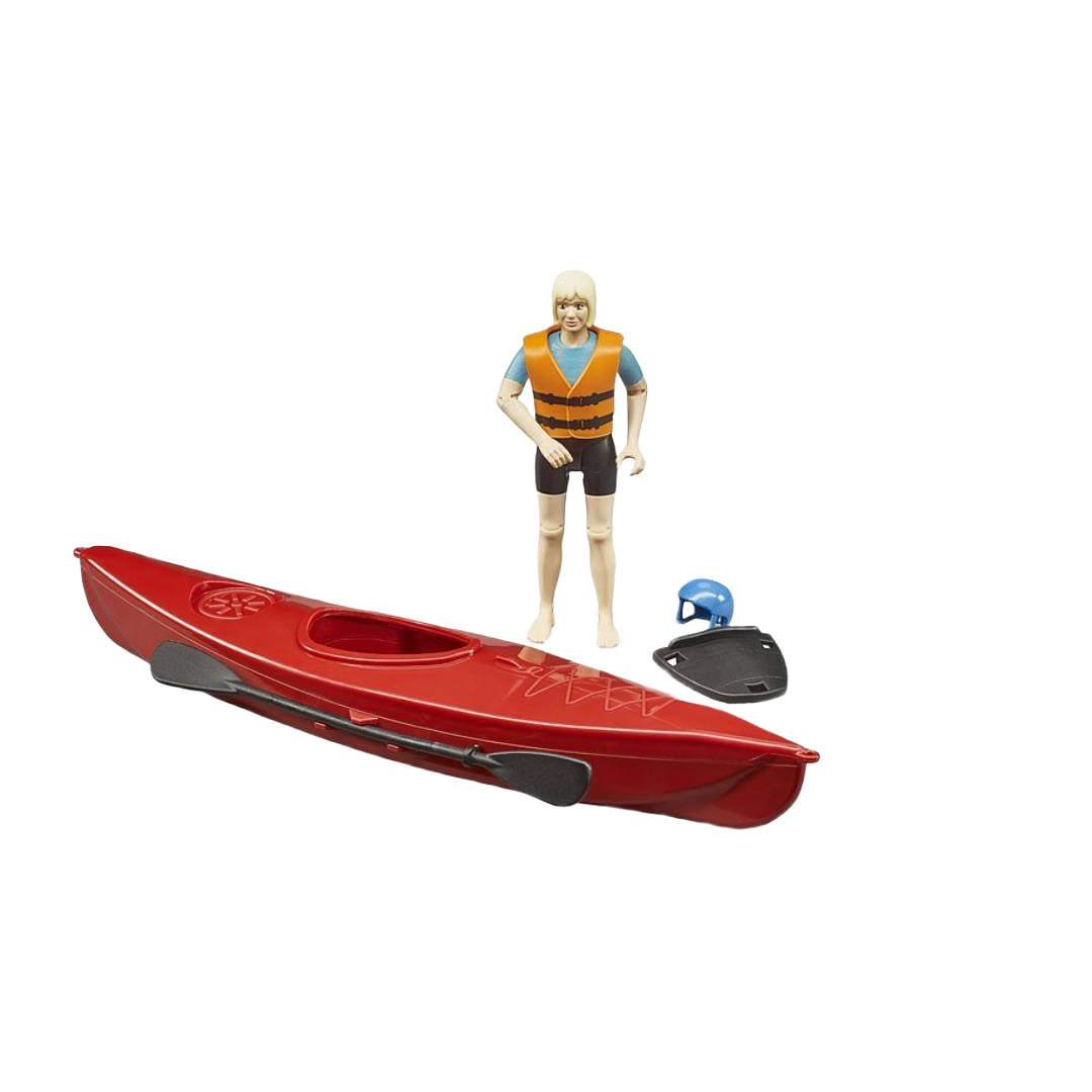 Bruder 63155 Bworld Kayak with Action Figure
