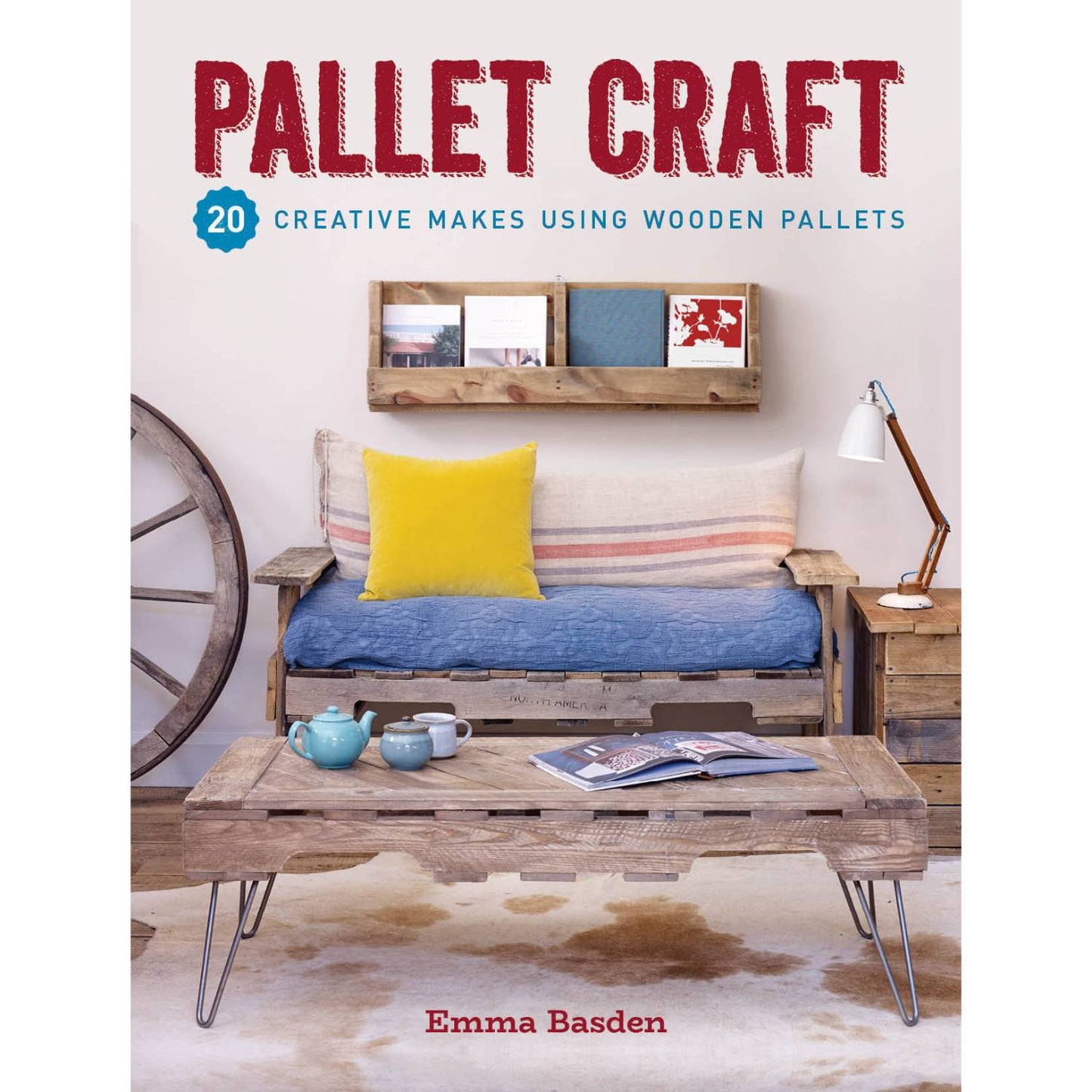 Book cover for Pallet Craft showing rustic pallet furniture and home decor in Books and How-to collections under $50