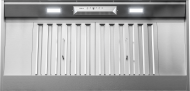 Stainless steel insert range hood with dual-level LED lighting, six-speed fan controls, and wireless remote compatibility, part of Over the Range Hoods, Range Hoods, Kitchen & Kitchenware, All Products, and Appliances collections.