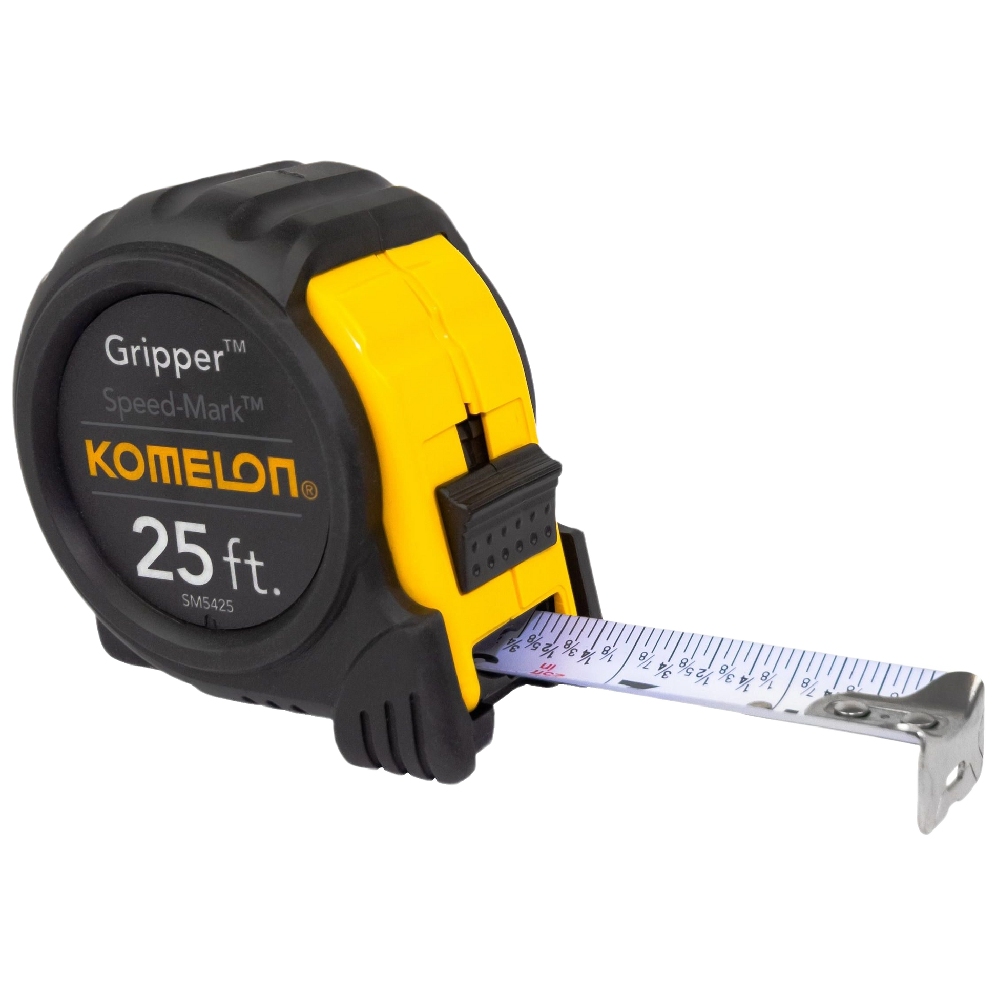 25-foot yellow and black tape measure with Speed Mark fractional graduations in hand tools and measuring tapes collections