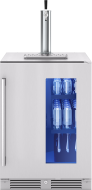 Presrv Kegerator & Beverage Cooler, 24in Under Cabinet, SS+Glass, Reverse Door, 1 Zone