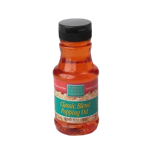 8-ounce bottle of classic blend popping oil with red and green label for cooking and snacks under $50