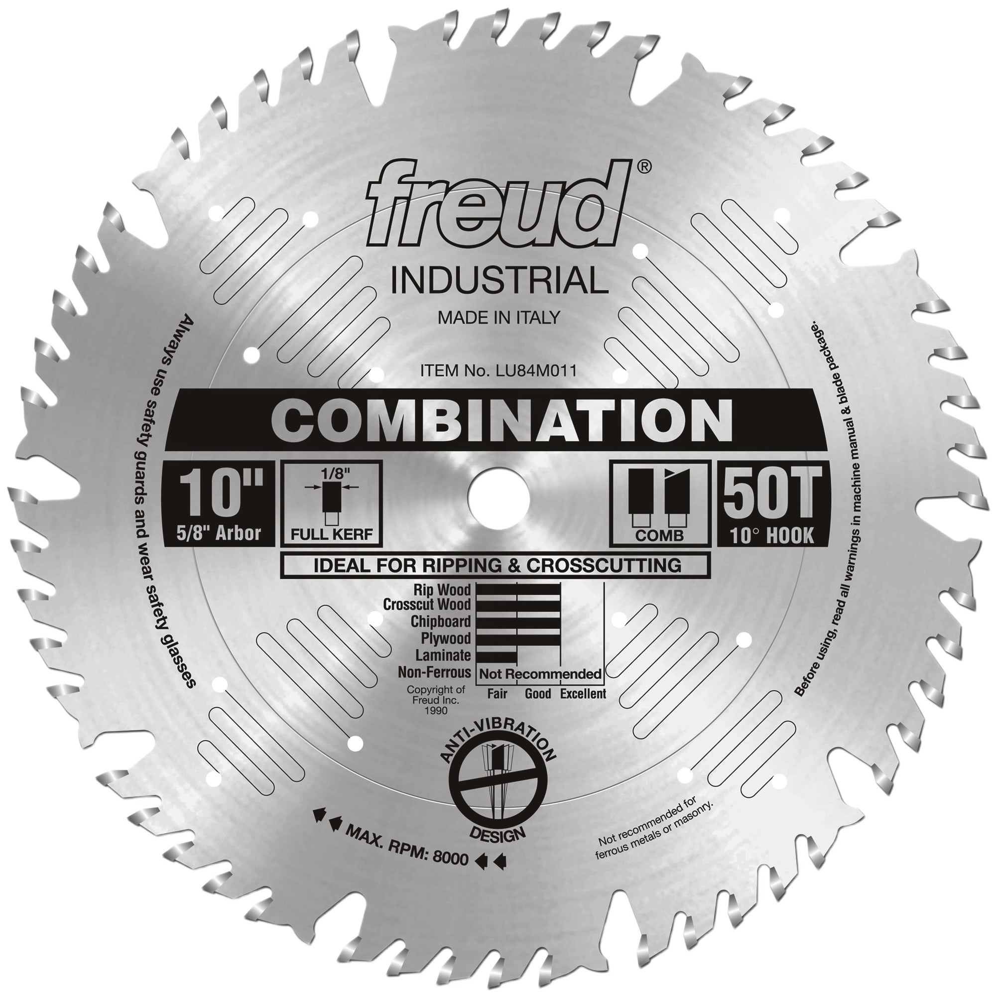 Freud 10 in. Combination Blade Silver – Precision Cuts – Hartville 