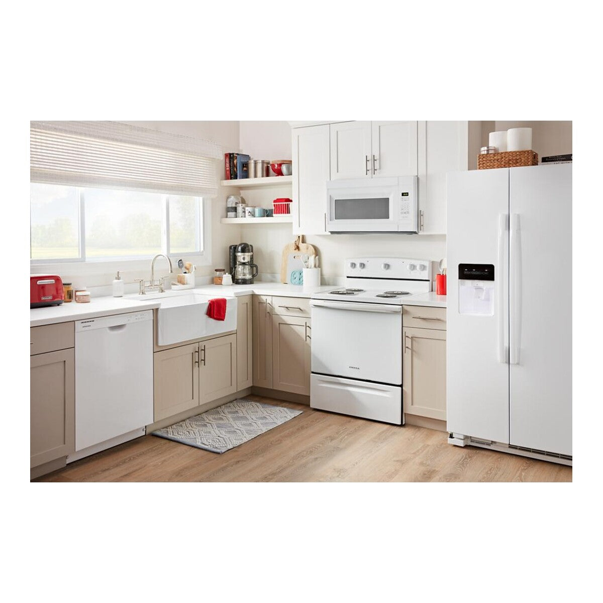 36-inch Wide Side-by-Side Refrigerator with Dual Pad External Ice and Water Dispenser - 25 Cu. Ft.