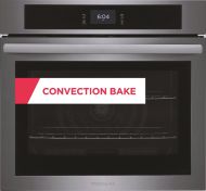 Modern electric wall oven with fan convection and digital control in wall ovens and kitchen appliances collection