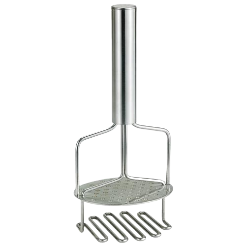 Stainless steel dual-purpose kitchen tool for mashing and pressing potatoes in home cooking and tools use