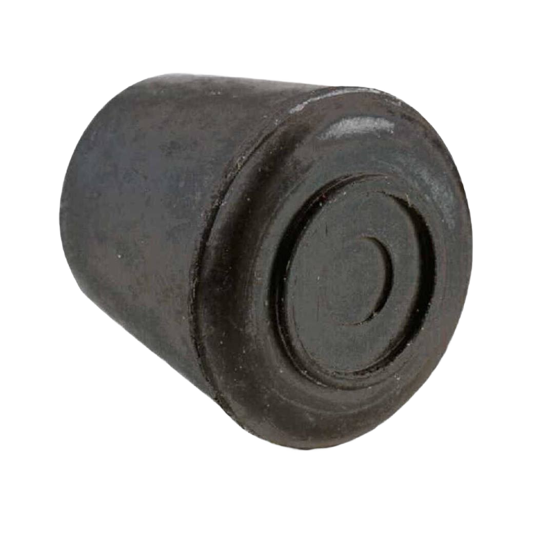 Black rubber furniture leg protector designed for floor protection in hardware and furniture accessories collections
