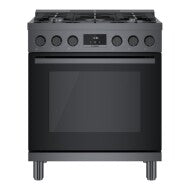 800 Series, Dual Fuel Freestanding Range, 30'', Black Stainless Steel