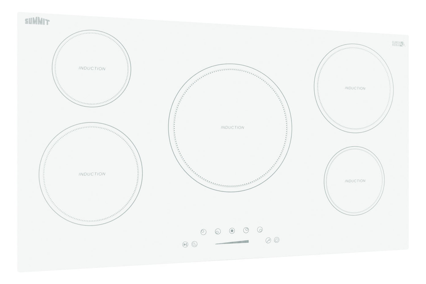 36" Wide 208-240V 5-Zone Induction Cooktop