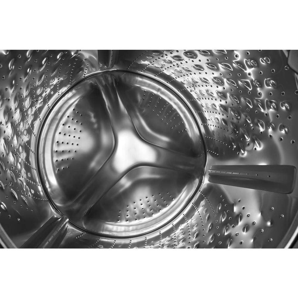 Interior drum of a stainless steel ventless 4.5 cu. ft. all-in-one washer dryer in washers/dryer combos collection