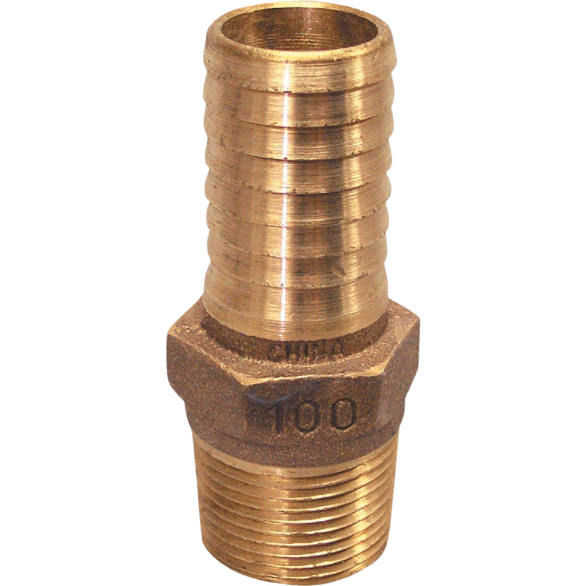 Heavy-duty brass hose barb male adapter with hex shoulder for plumbing in pipes and fittings under $50 collection