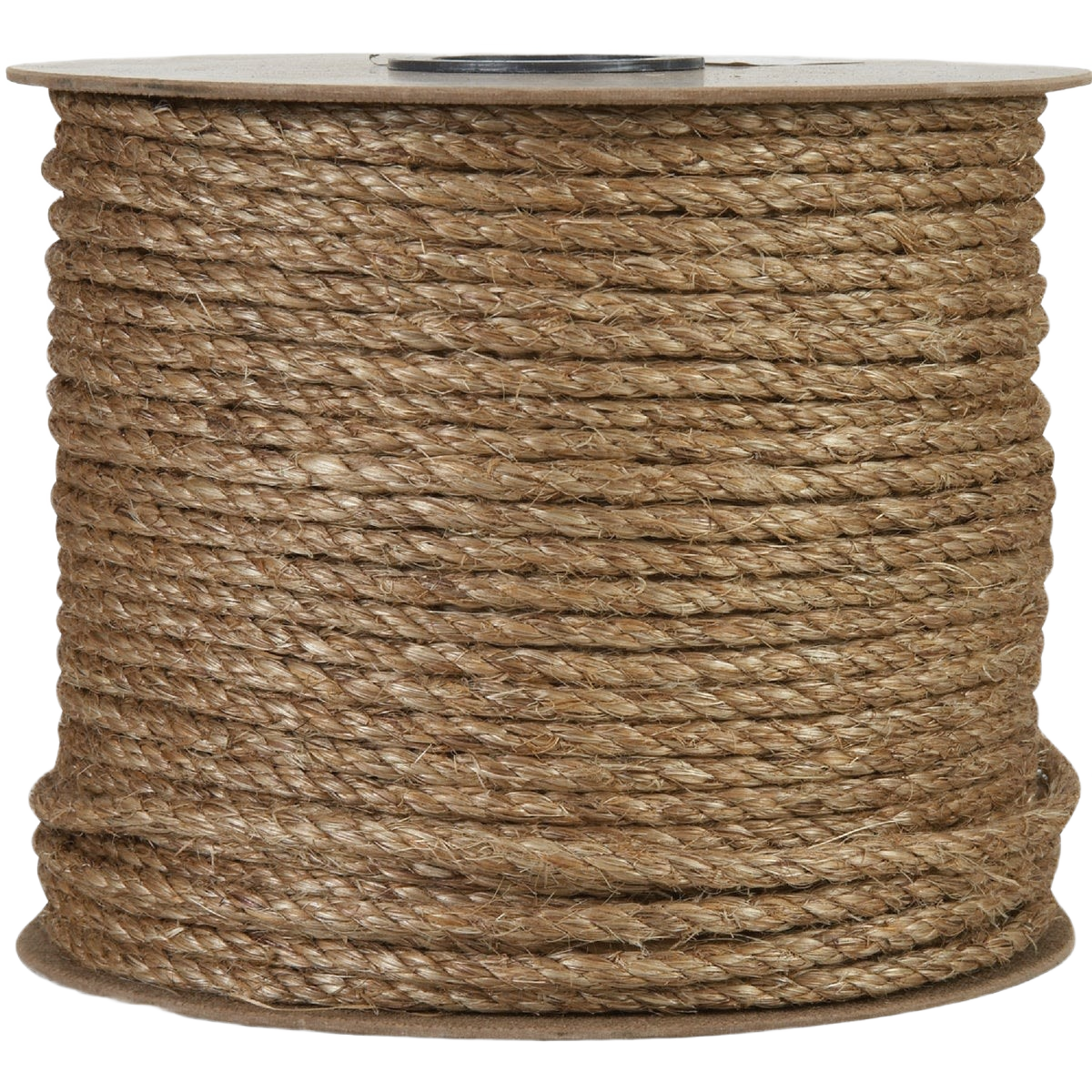 Large spool of natural-colored manila rope made for home improvement and outdoor projects
