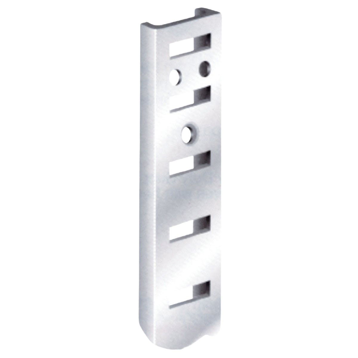 Brass mortise-mount pilaster shelf standard bracket for shelving accessories in storage and organization under $50 collection