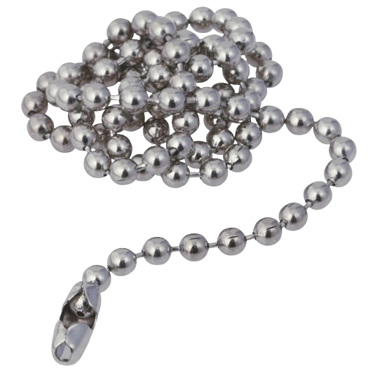 Do it Best Ball Pattern 15" Chrome-Plated Stopper Chain