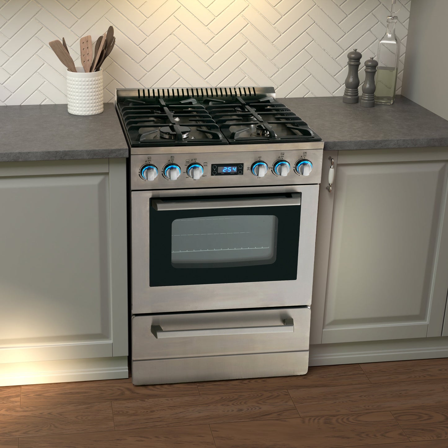 Avanti ELITE Series 24" Gas Range Oven - Stainless Steel
