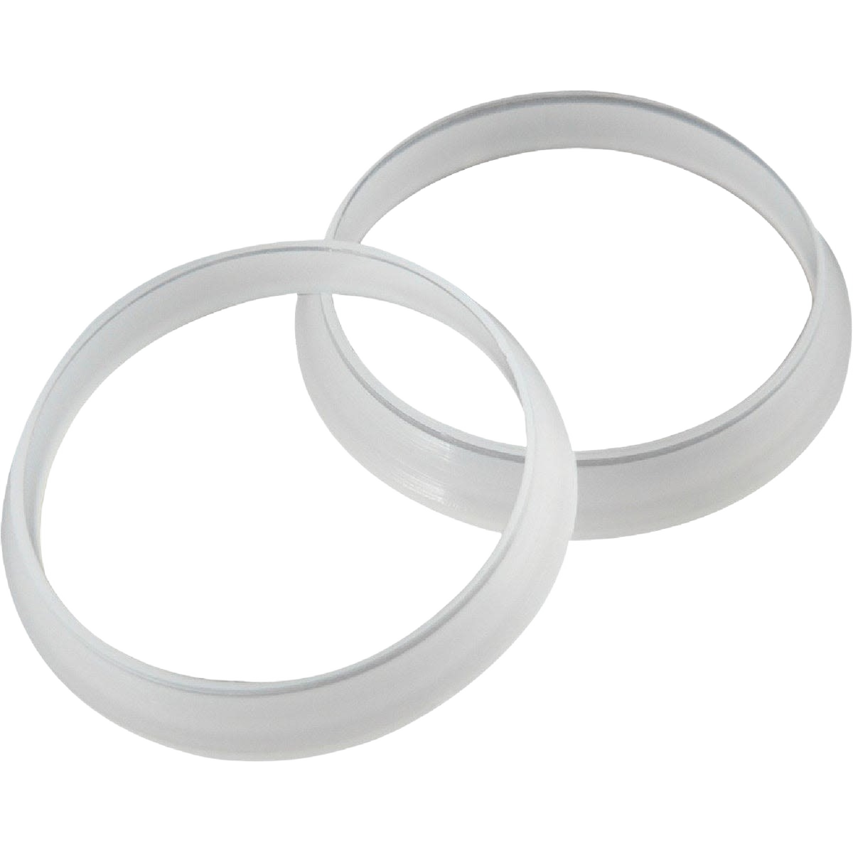 Pair of translucent poly slip-joint washers for plumbing repair in drain parts and plumbing accessories collections under $50