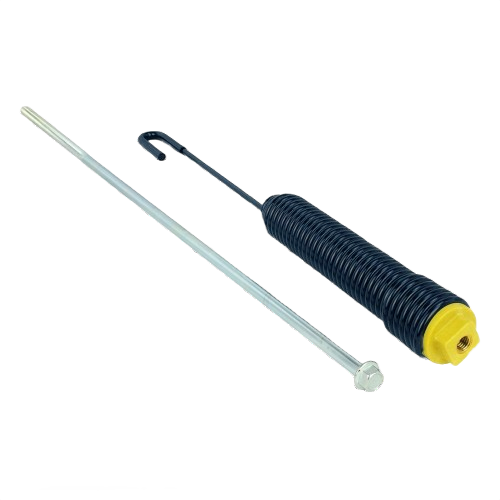 Lift assist spring kit with metal rod, designed for John Deere parts and home improvement tools use.