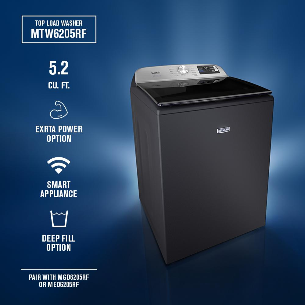 5.2 Cu. Ft. Top Load Agitator Washer with Extra Power and Smart Appliance