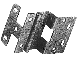 Heavy-duty metal hinge with multiple mounting holes, designed for 270-degree door rotation in home improvement projects