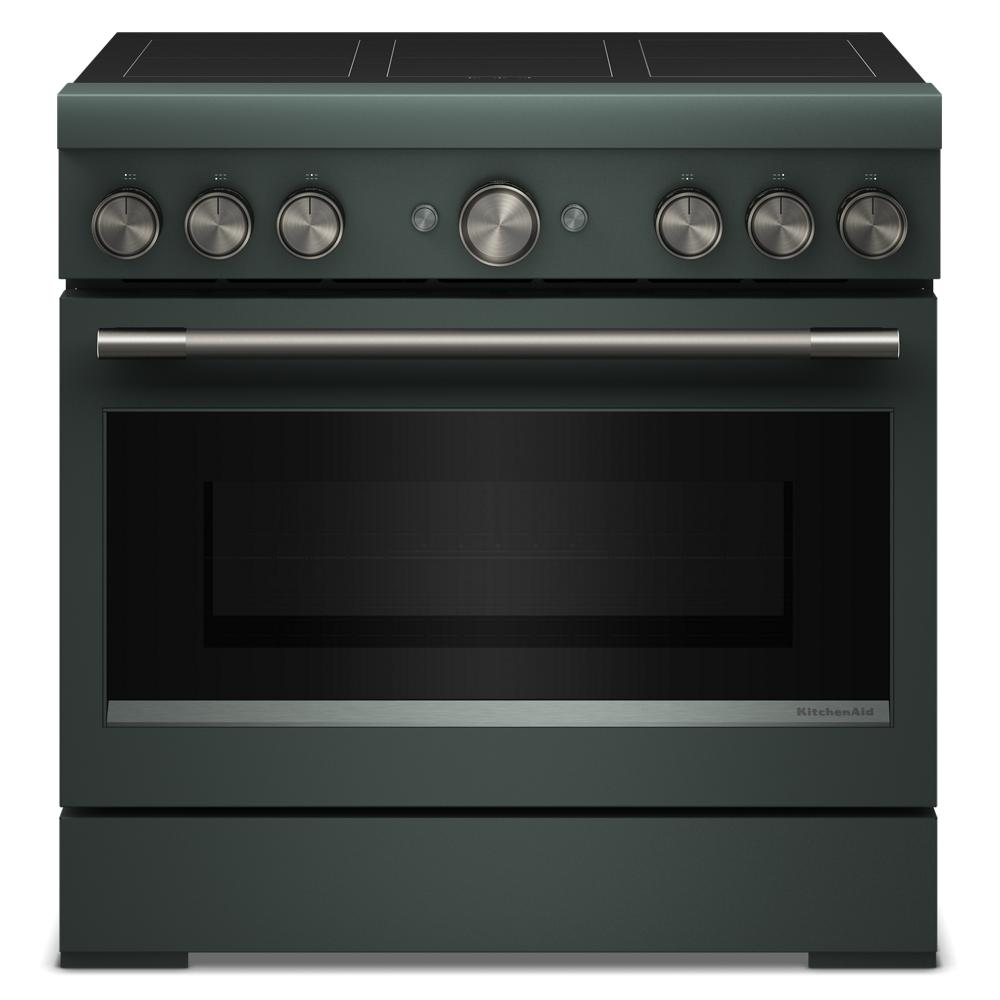 36-Inch 6-Element Induction Freestanding Commercial-Style Range with Air Fry