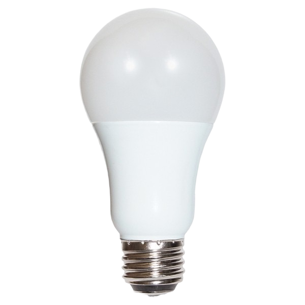 LED A19 bulb with medium base in neutral 4000K light, suitable for versatile home lighting and electrical projects