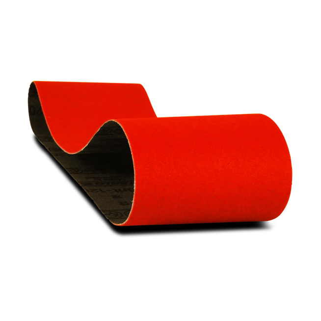 Bright orange zirconium abrasive sanding belt for woodworking tool accessories and home improvement collections