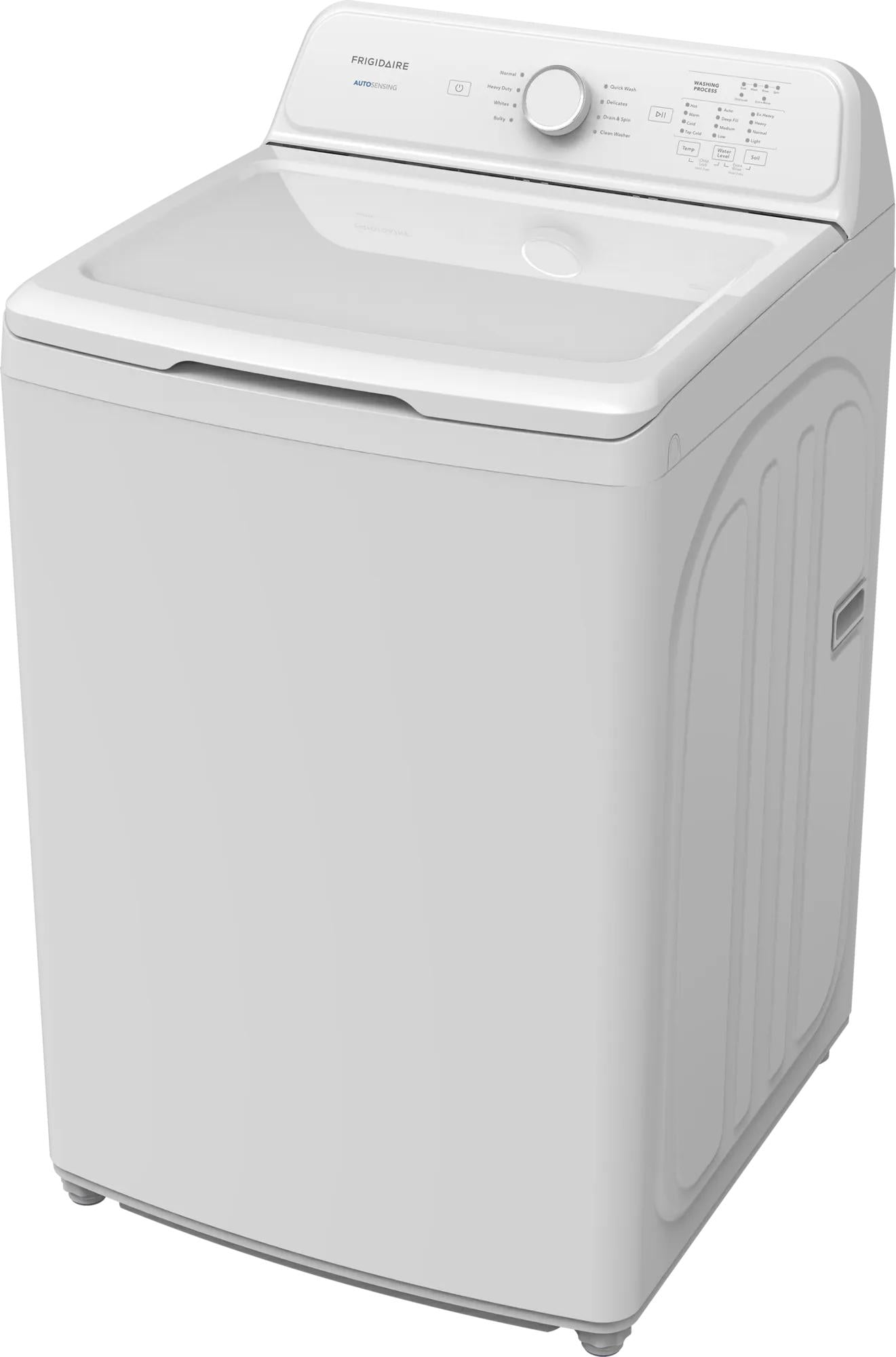 white top load washer with control dial and multiple wash cycle options in appliances and washers collection