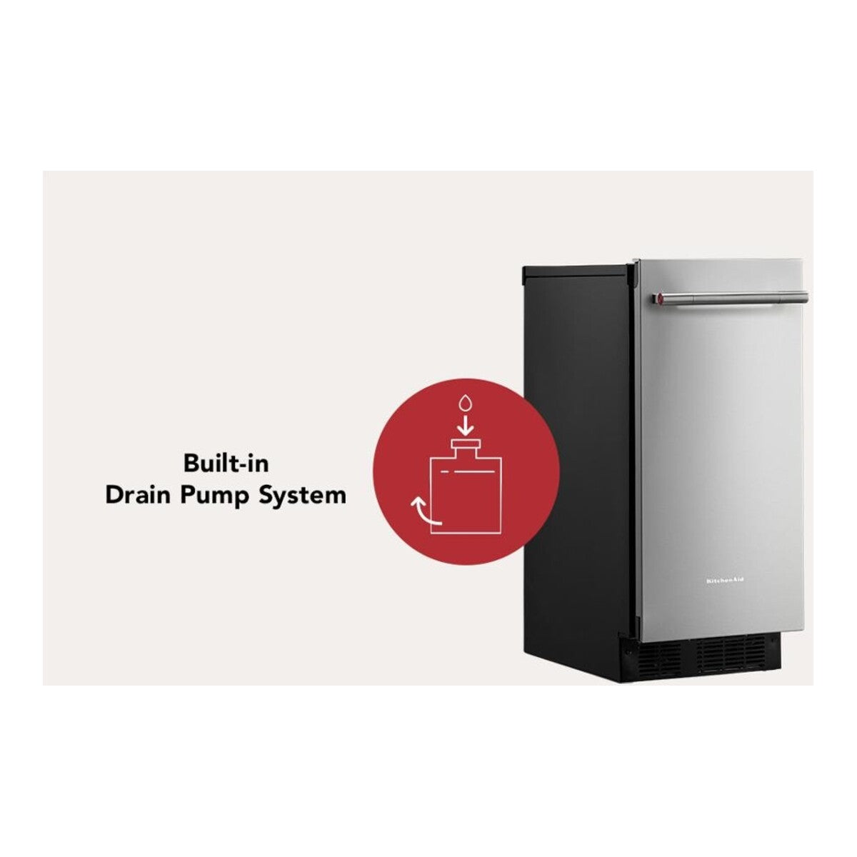 15-Inch 25 lb. Panel-Ready Automatic Ice Maker with Clear Ice Technology