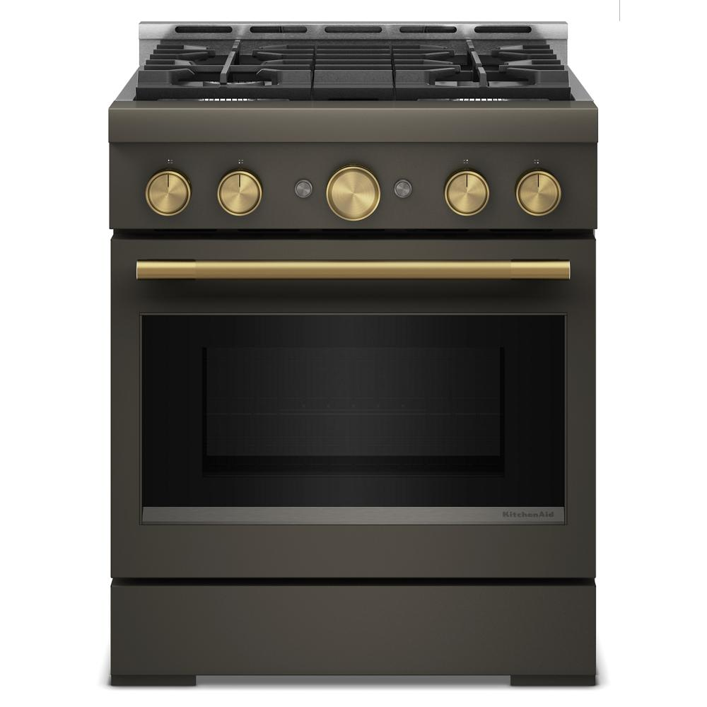 KitchenAid® 30-Inch 4 Burner Commercial-Style Gas Range with No Preheat Air Fry Mode