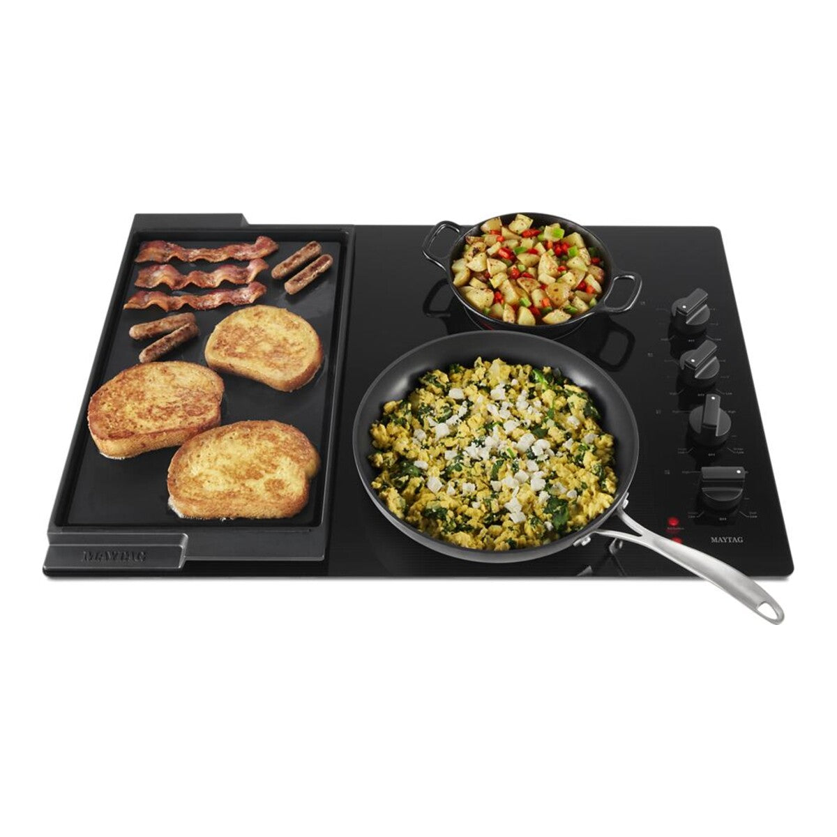 30-Inch Electric Cooktop with Reversible Grill and Griddle