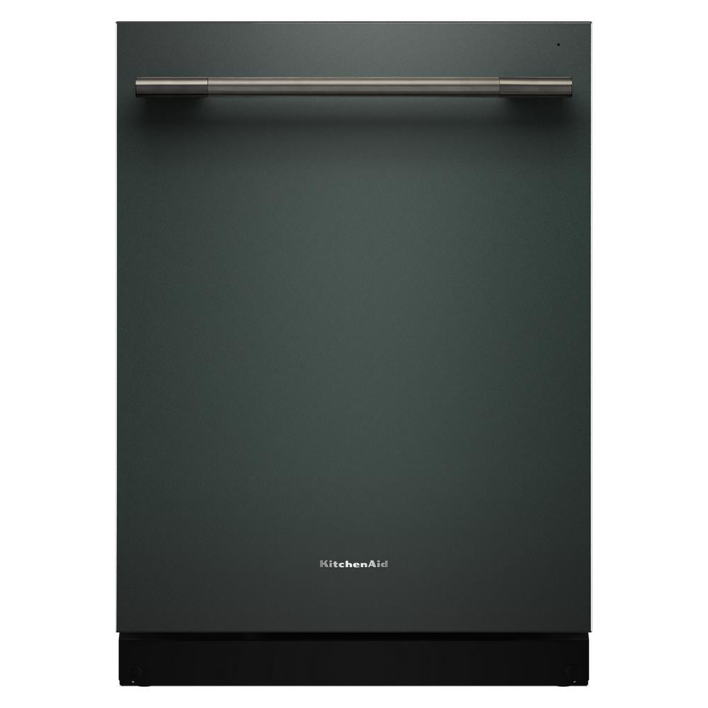 Matte black KitchenAid dishwasher with towel bar handle in dishwashers and kitchenware collection