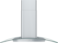 Curved Glass Chimney Wall 36" 600 CFM ACT