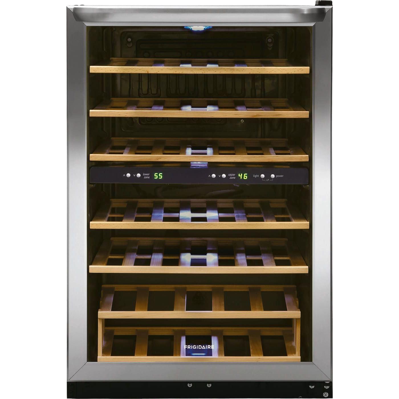 45 Bottle Two-Zone Wine Cooler