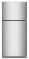 Silver top-freezer refrigerator with 19 cu. ft. capacity in kitchens, appliances, and top freezer refrigerators collections