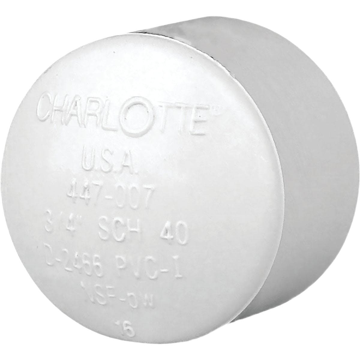 White PVC slip pressure cap for 3/4 inch Schedule 40 pipe in plumbing and Pipes & Fittings under $50 collection
