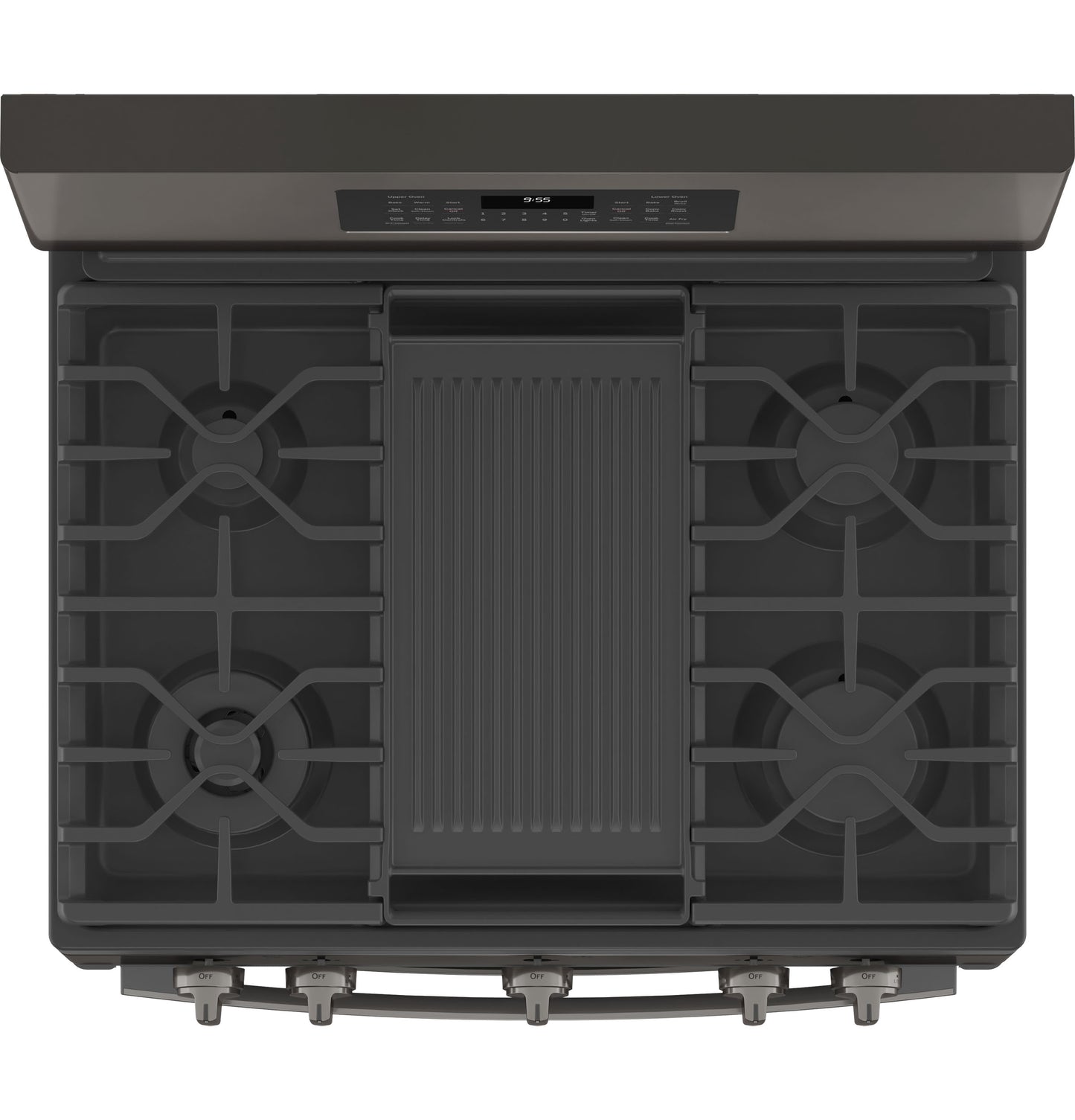 GE Profile™ 30" Free-Standing Gas Double Oven Convection Range with No Preheat Air Fry