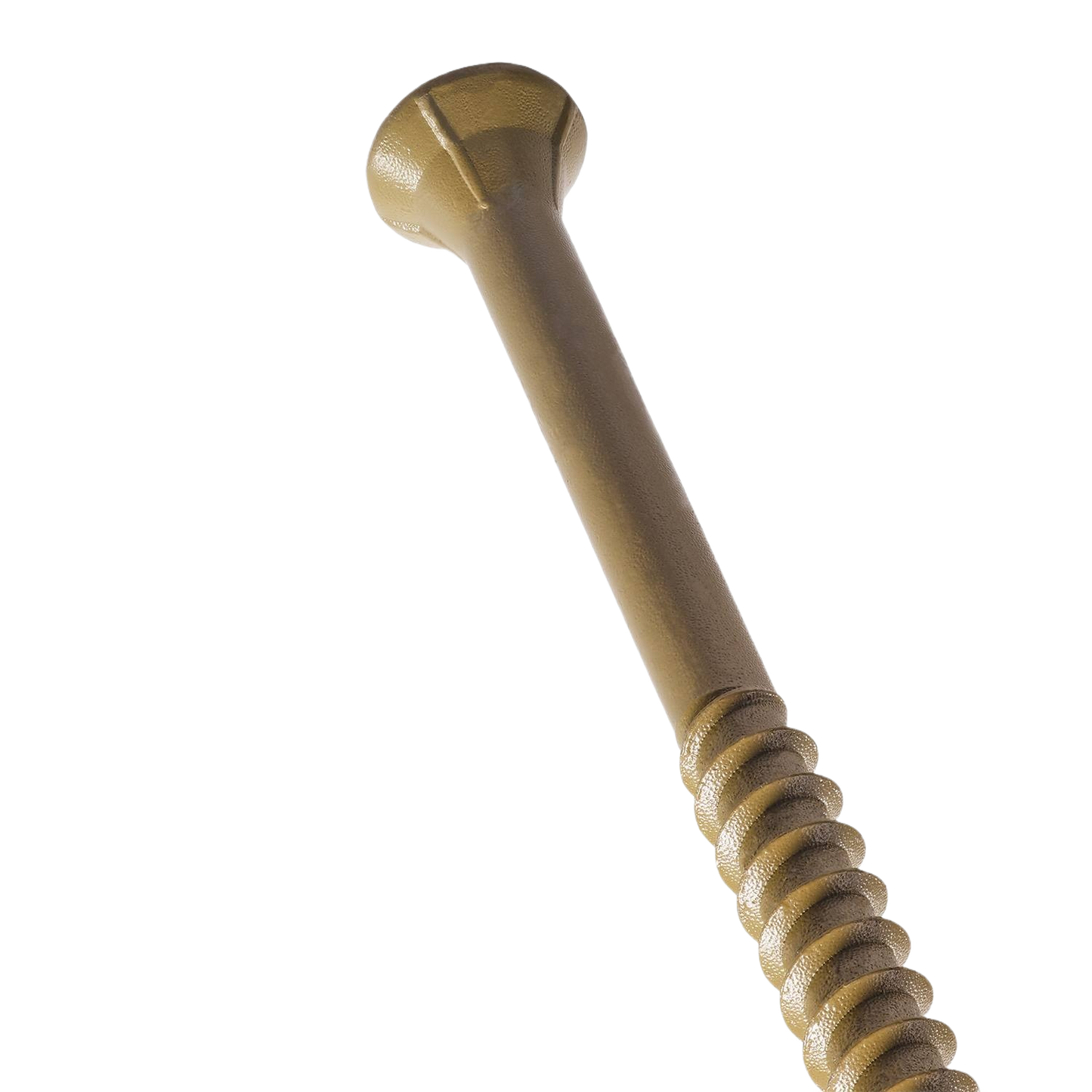 Close-up of a tan exterior wood screw with TORX ttap drive for decking and lumber projects under $50 collections