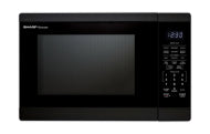Black countertop microwave with digital control panel and sensor cooking technology in Microwaves and Kitchen & Kitchenware collections