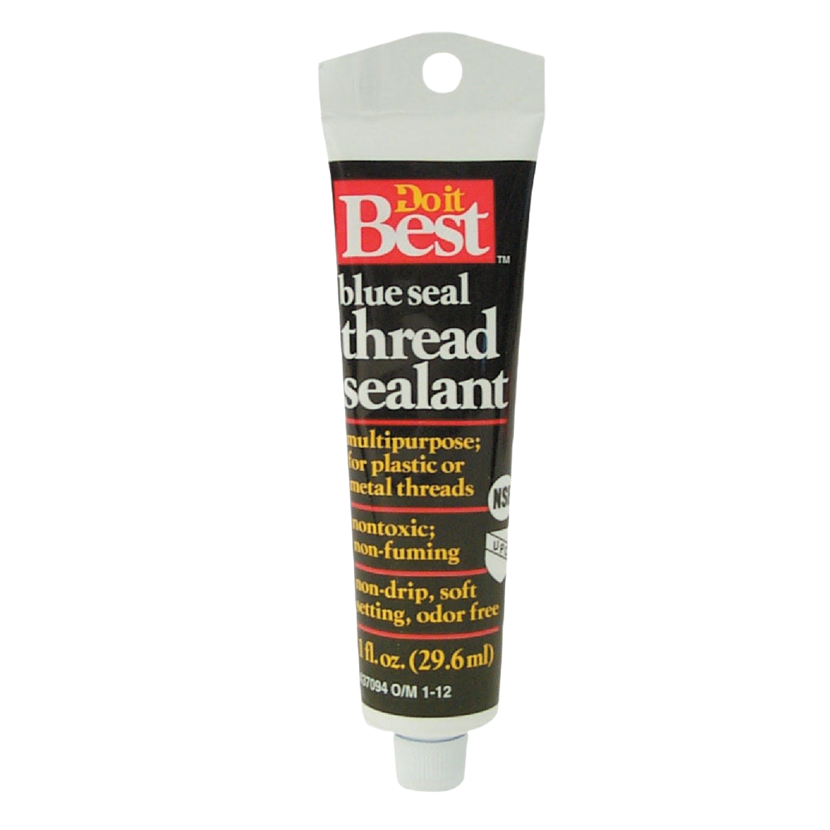 Tube of blue sealant paste for plumbing thread leakproofing in plumbing accessories and home improvement collections