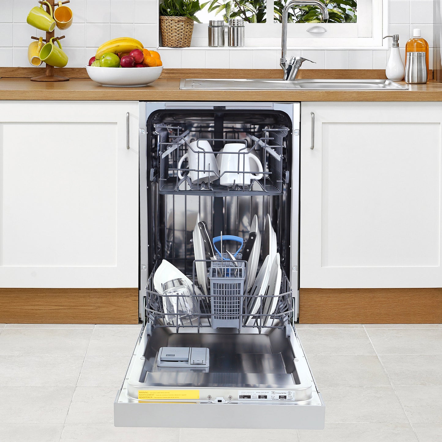 Avanti 18" Built In Dishwasher - Stainless Steel