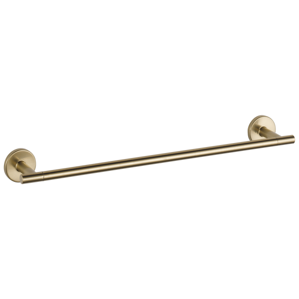 Brushed champagne bronze towel bar with sleek modern design for home improvement and bathroom organization