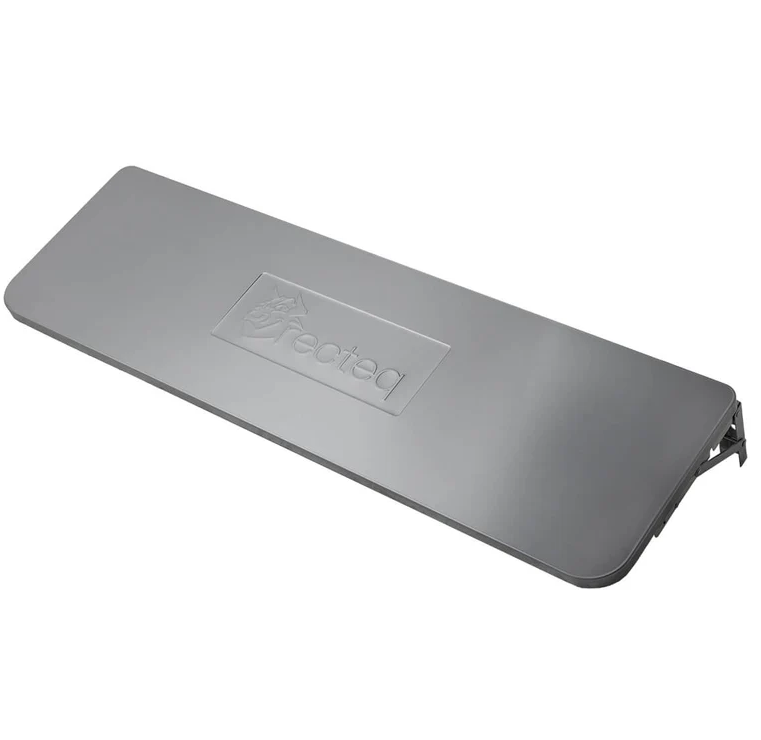 Heavy-duty 304 stainless steel folding front shelf designed for outdoor cooking grills, ideal for grilling accessories and lawn and garden use.