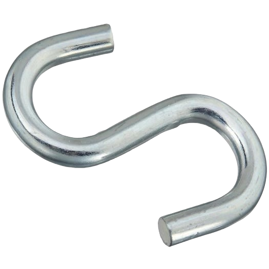 Zinc-finished heavy-duty open S hook steel hardware for versatile fastening in hooks and fasteners under $50 collections