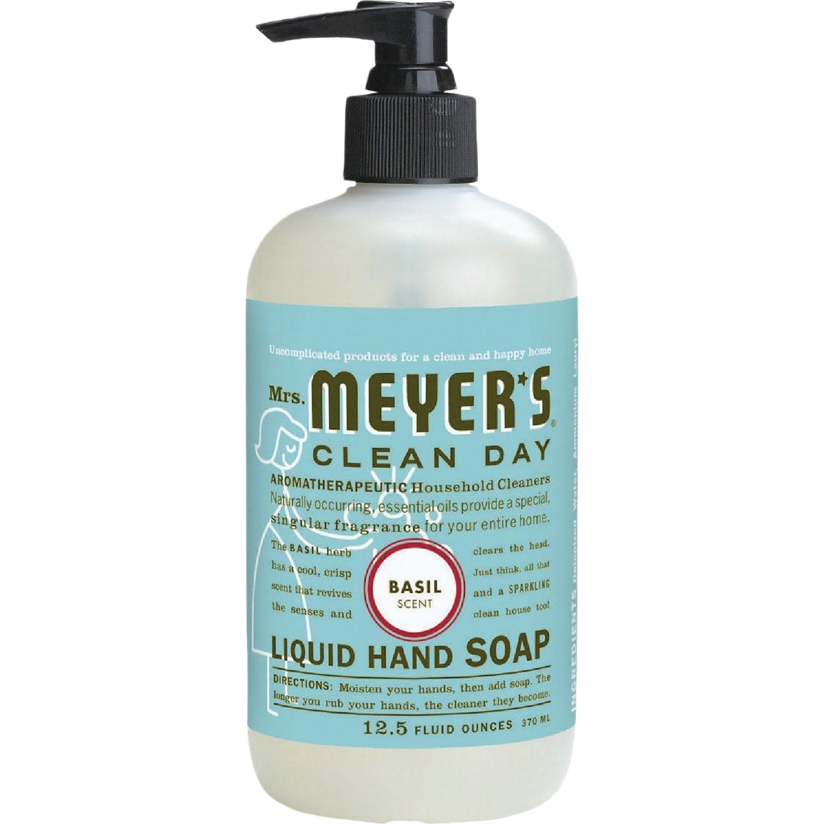 Pump bottle of basil-scented liquid hand soap for Hand Soaps & Sanitizers and Health & Beauty collections under $25