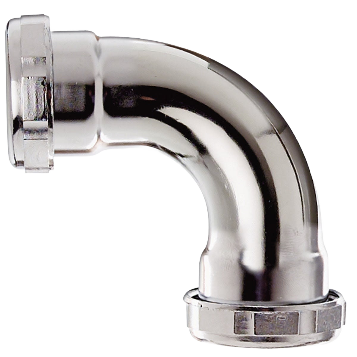 90-degree brass slip-joint elbow fitting for plumbing repair, durable tubular design under $50 collection