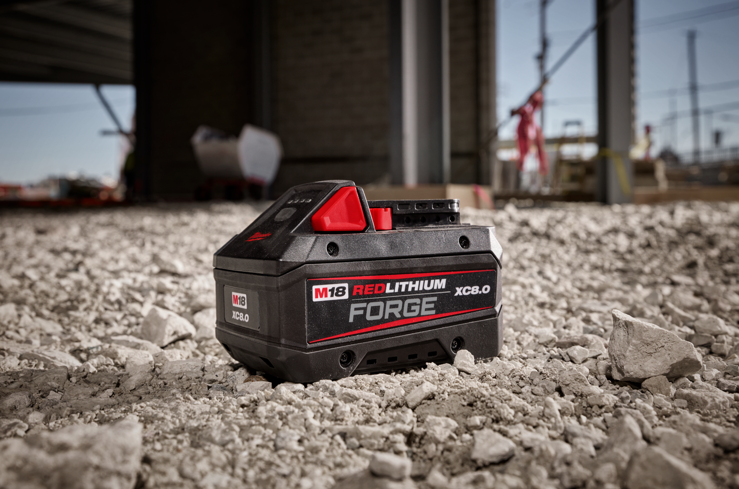 High-capacity cordless power tool battery featuring REDLITHIUM FORGE technology for demanding tools and home improvement tasks