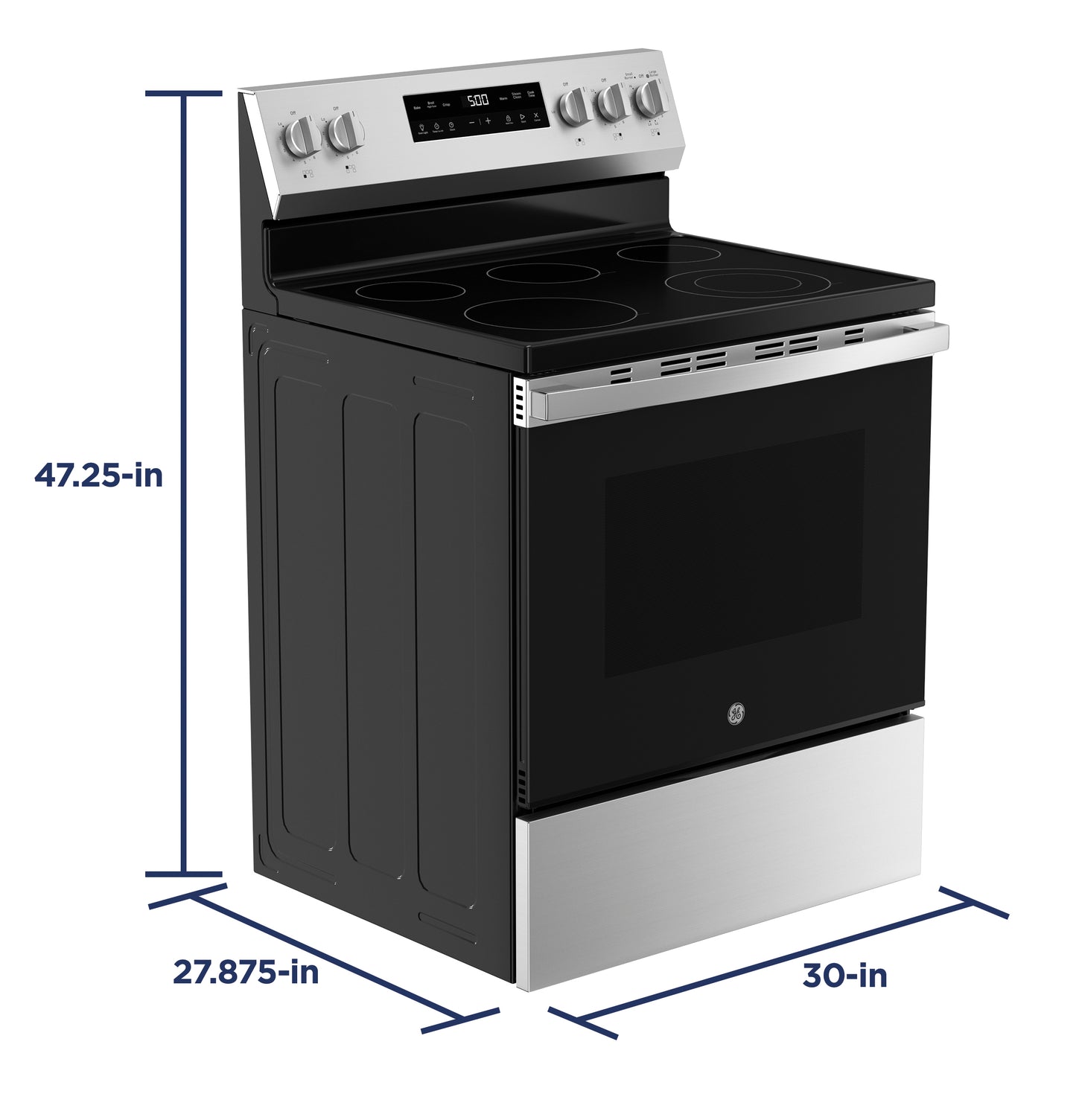 GE® ENERGY STAR® 30" Free-Standing Electric Range with Crisp Mode