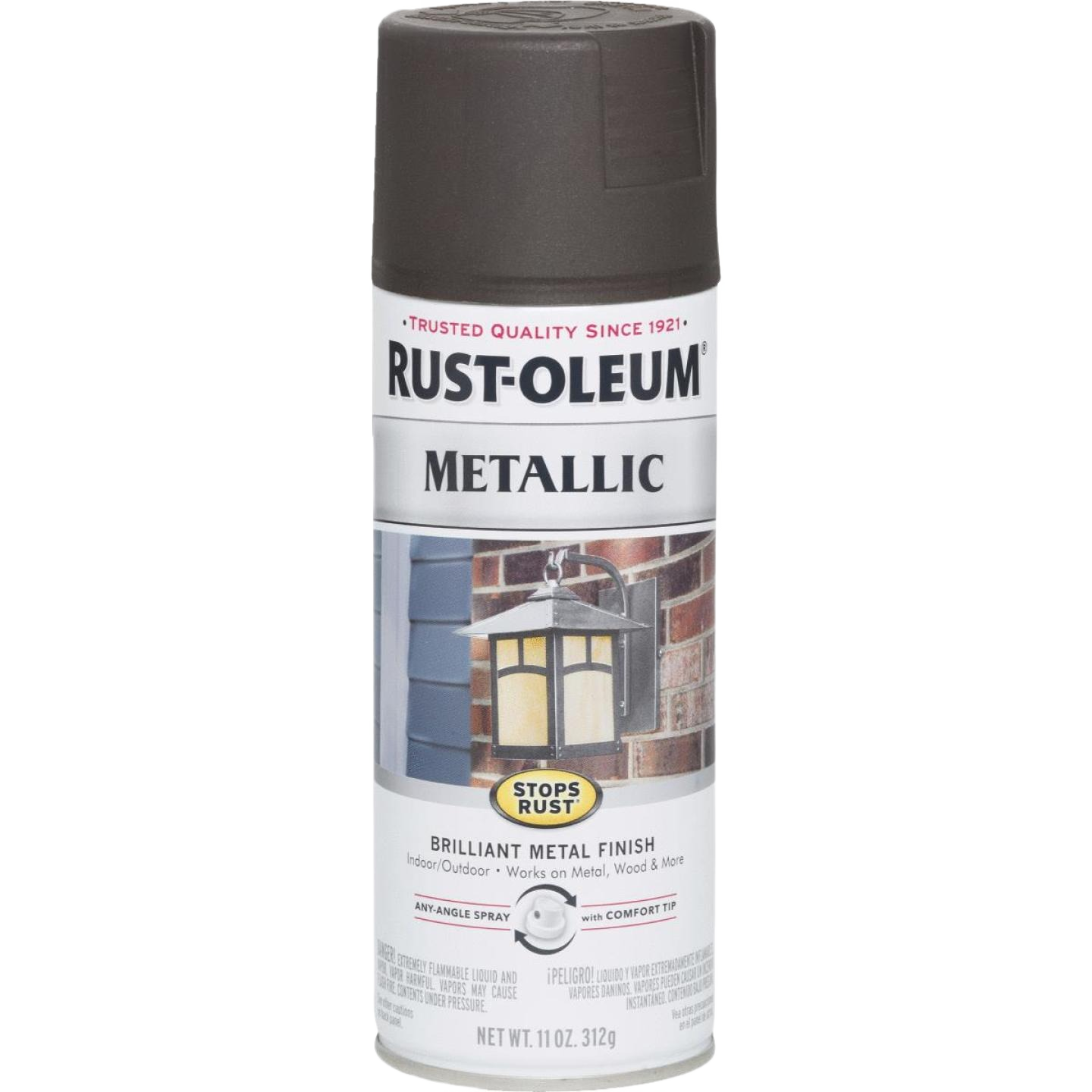 11 oz. Rust-Oleum metallic spray paint in oil rubbed bronze finish for spray paint and home improvement collections