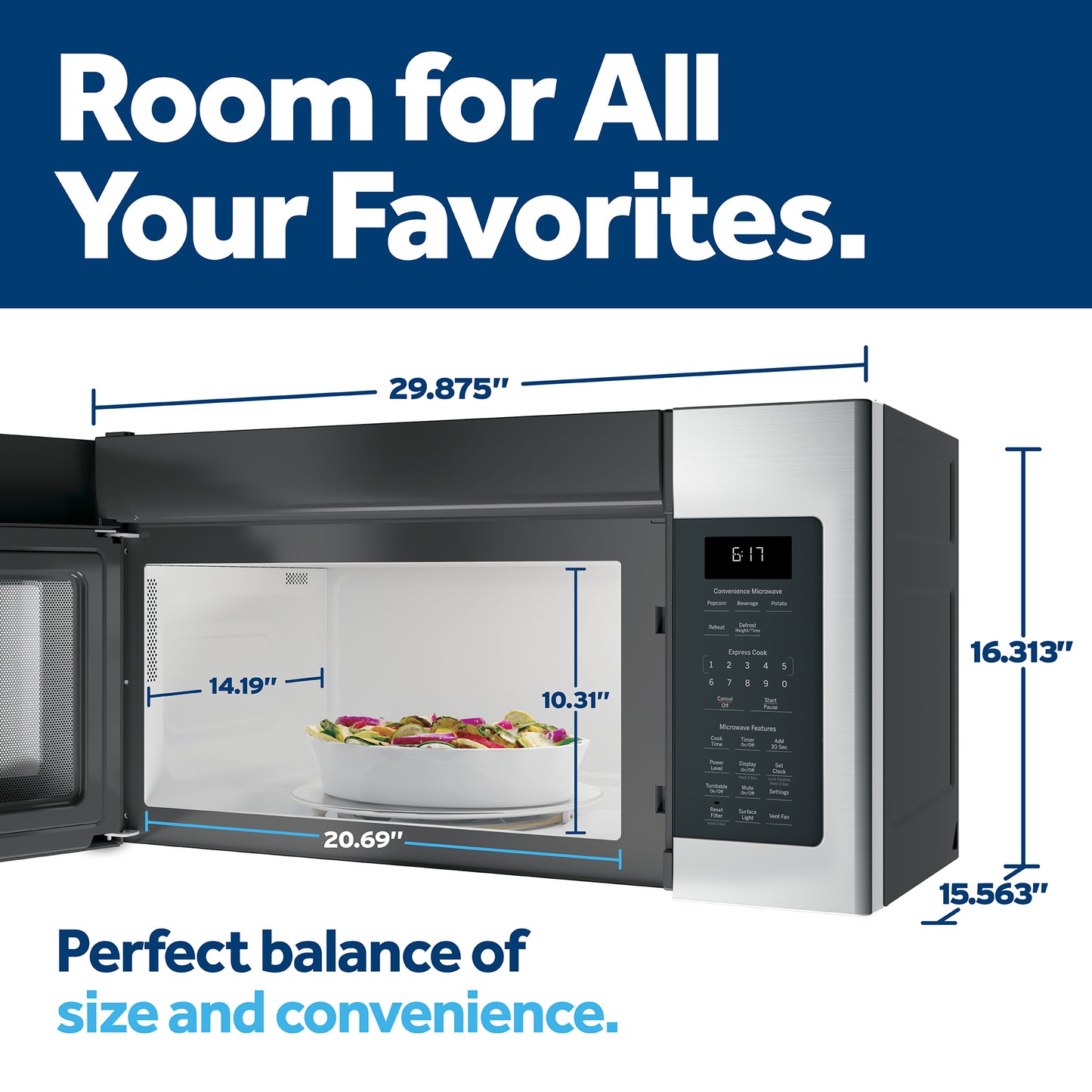 GE® 1.7 Cu. Ft. Over-the-Range Microwave Oven