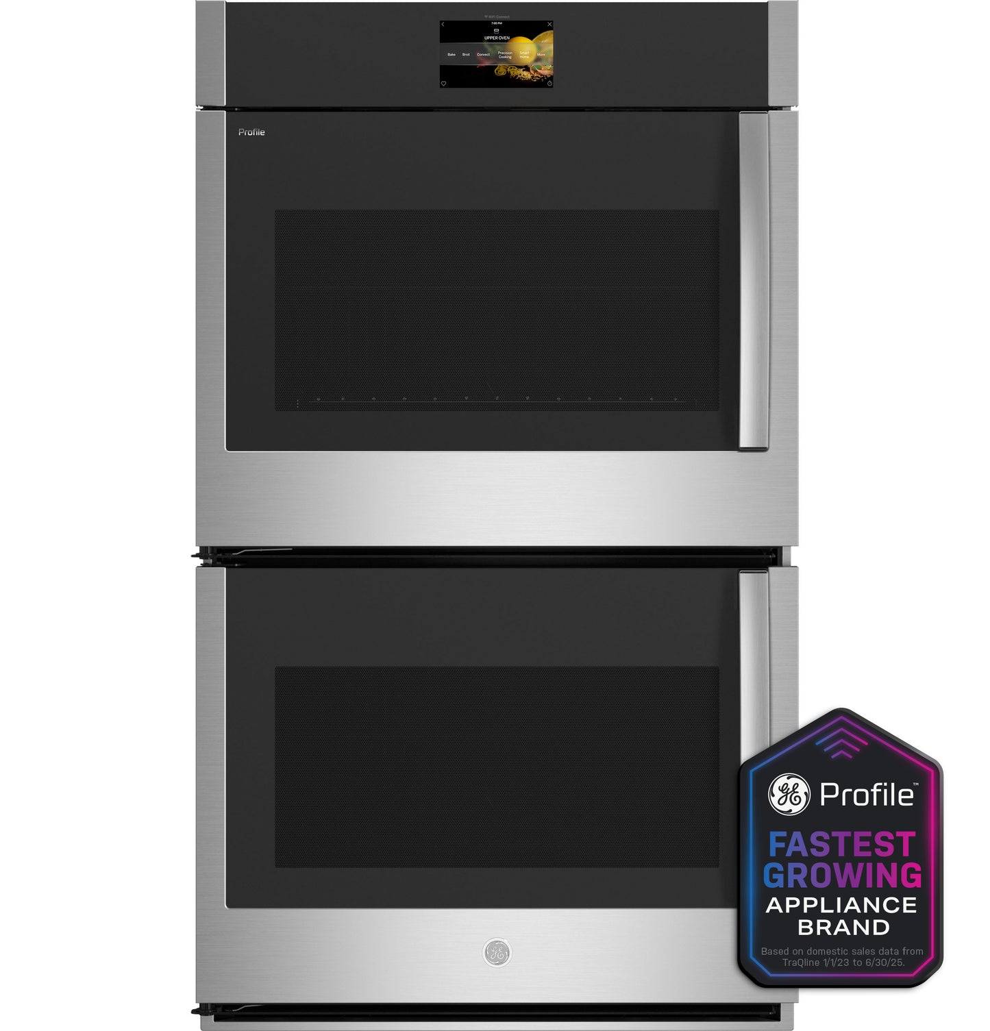 GE Profile™ 30" Smart Built-In Convection Double Wall Oven with Left-Hand Side-Swing Doors
